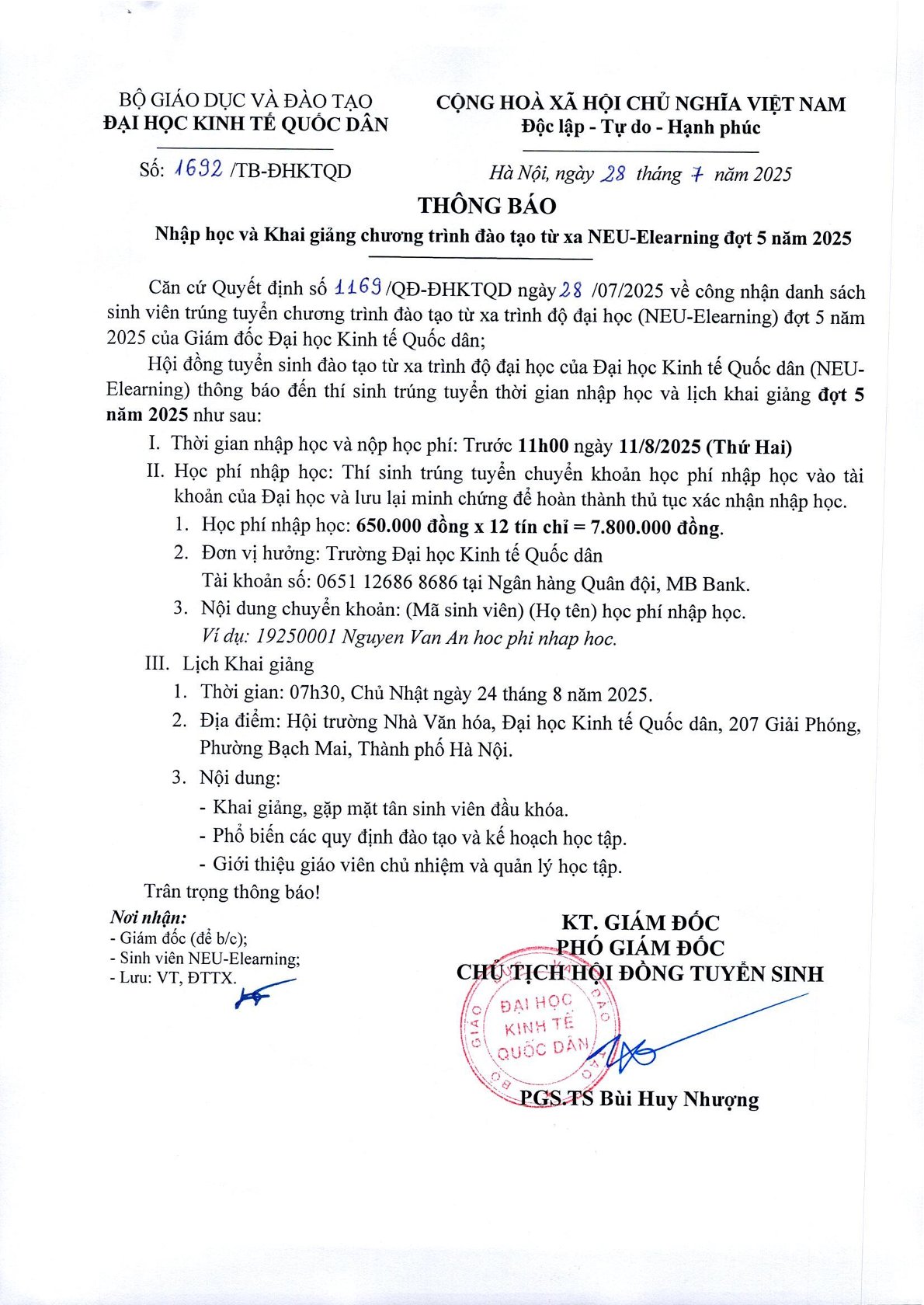 Sắp khai giảng đợt 5 NEU-Elearning – Nhanh tay hoàn thiện hồ sơ để không bỏ lỡ cơ hội học đại học hệ từ xa!